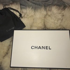 Authentic Chanel small box with pouch